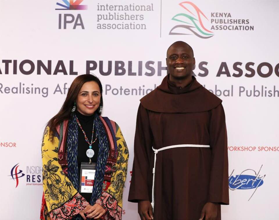 IPA Vice President Bodour Al Qasimi with World teacher of the year 2019 Peter Tabichi