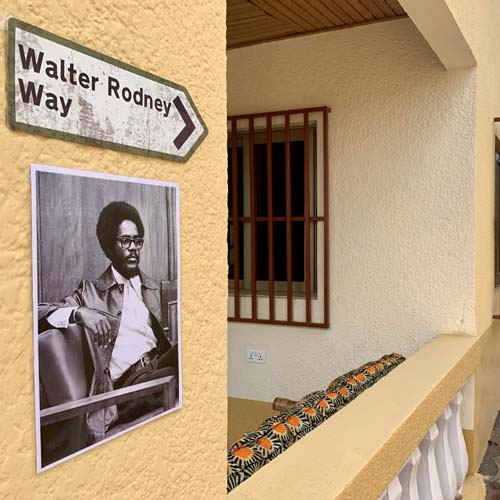 Walter Rodney Way at the Library Of Africa and The African Diaspora (LOATAD).