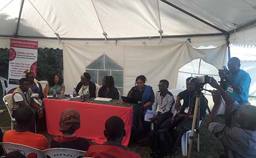 Dami Ajayi, Ciku Kimeria, Aleya Kassim , Goretti Kyomuhendo , Ogechukwu Promise, Dominic Otiang’a, Khulekani Magubane and Tsitsi Dangerembga