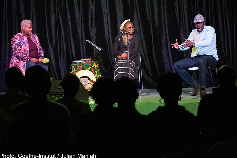 Zukiswa Wanner, Prudence Katome, and Adipo Sidang'