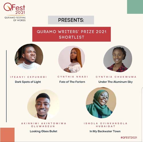 Quramo Writers’ Prize 2021 shortlist announced in Lagos.