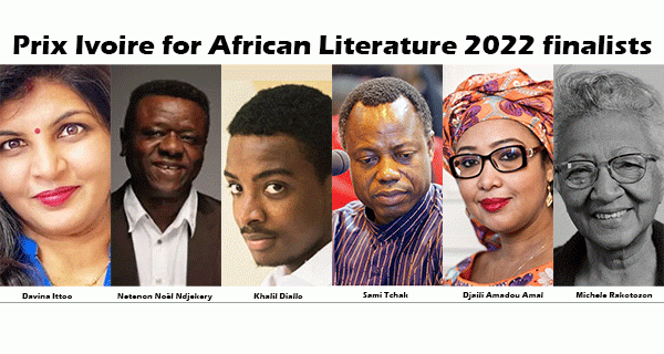 Prix Ivoire for African Literature 2022 finalists announced
