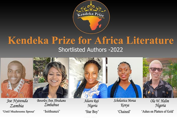 Kendeka Prize for African Literature 2022 shortlist announced