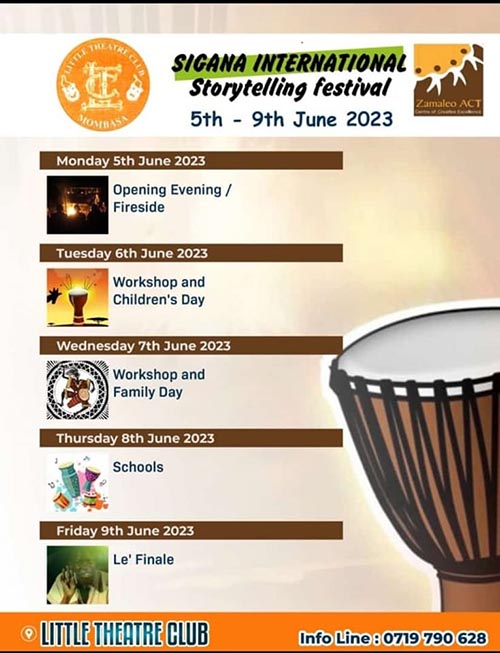 Sigana International Storytellers Festival 2023 for Mombasa