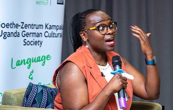 Jennifer Nansubuga Makumbi in Kampala forum.