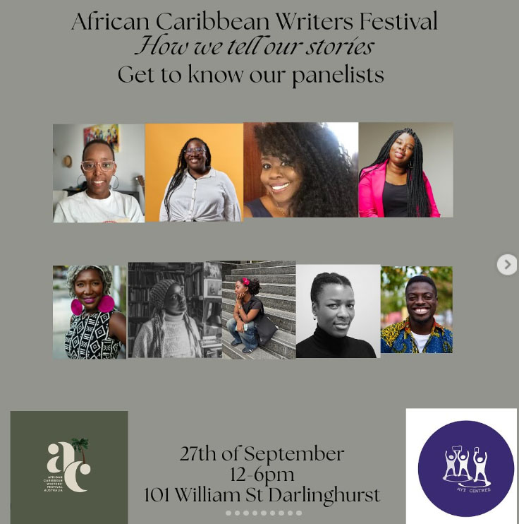 African Caribbean Writers’ Festival Australia for September 27