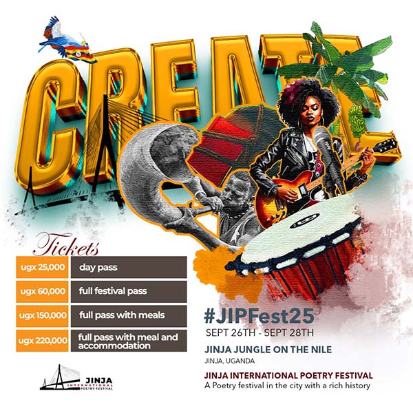 Jinja International Poetry Festival 2025 starts September 26