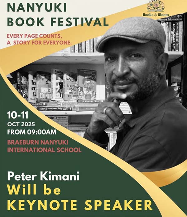 Peter Kimani is one of two Nanyuki Book Festival keynote speakers