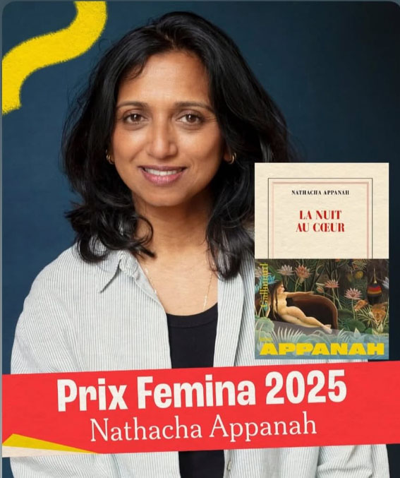 Nathacha Appanah wins Prix Femina 2025